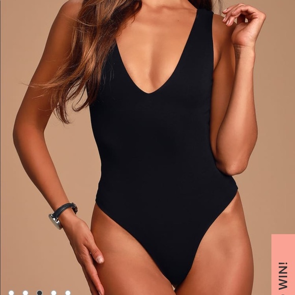 Lulu’s Black Bodysuit - Picture 1 of 2